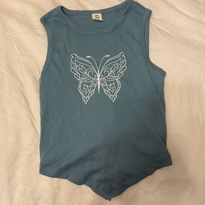 Urban Outfitters Backless Butterfly Tank
